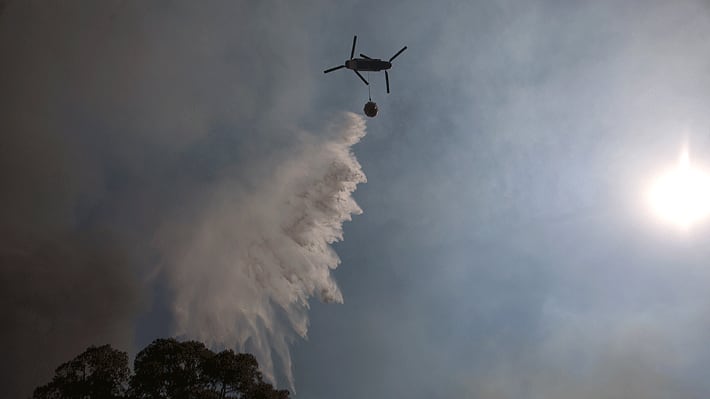 Senapred declara alerta roja en Valparaíso por incendio forestal activo en Laguna Verde