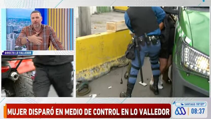 El conductor del matinal de Mega se refirió en duros términos a la mujer de 54 años que al ser controlada realizó una serie de disparos en Lo Valledor que dejó a tres personas heridas de bala en el lugar.