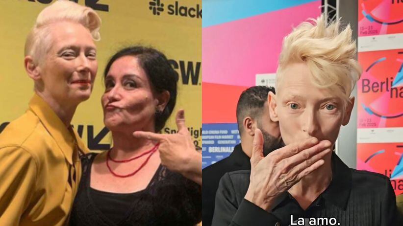 "Ella es sublime": Tilda Swinton se deshizo en elogios a Catalina Saavedra tras trabajar juntas