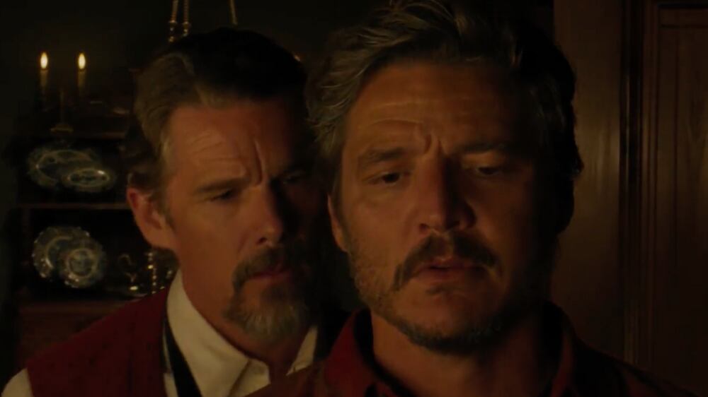 Pedro Pascal y Ethan Hawke | Captura: MUBI