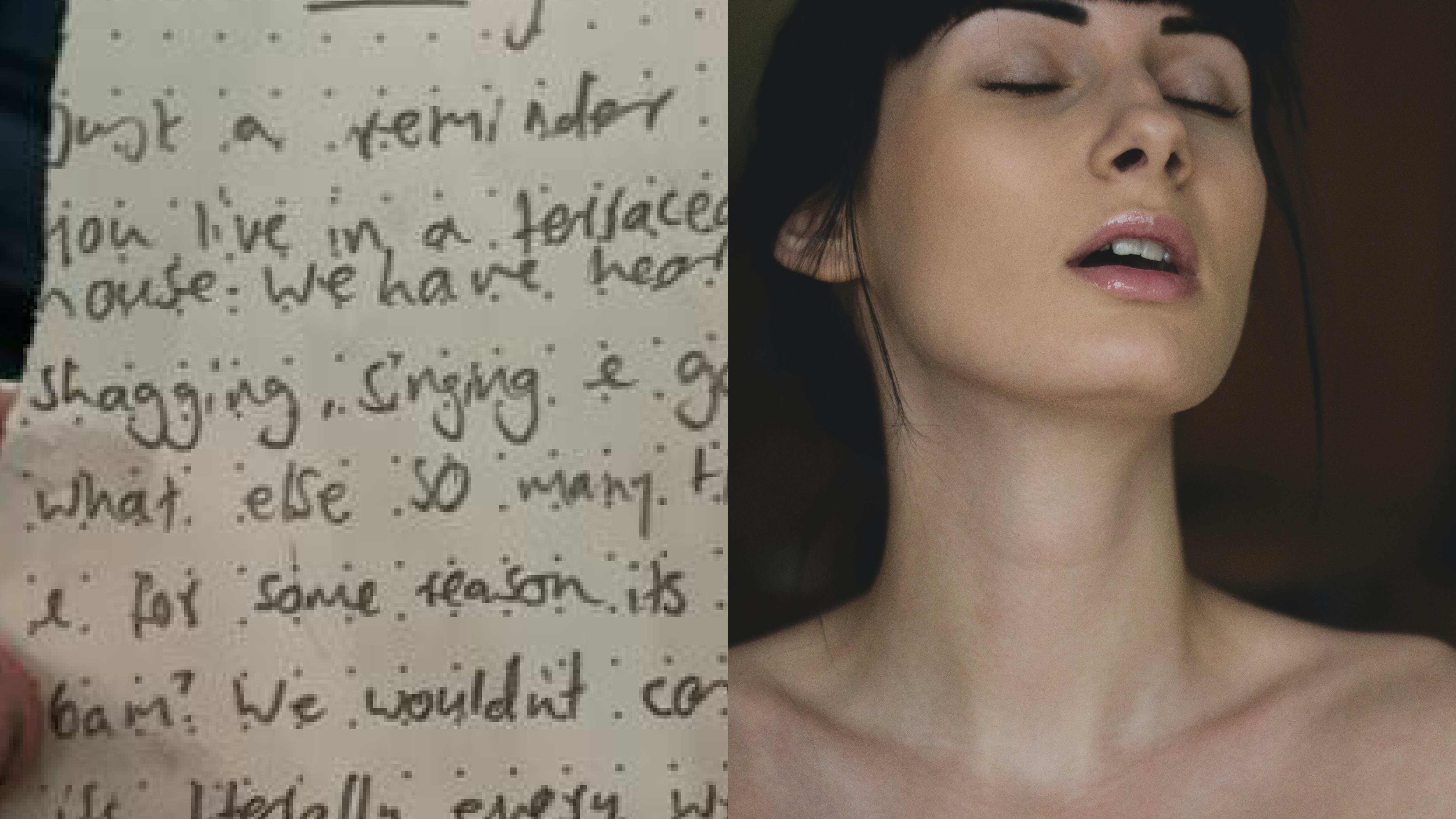 ¡Le mandaron una carta a mano! Vecinos le piden a hombre que deje de tener relaciones íntimas a las 6 de la mañana