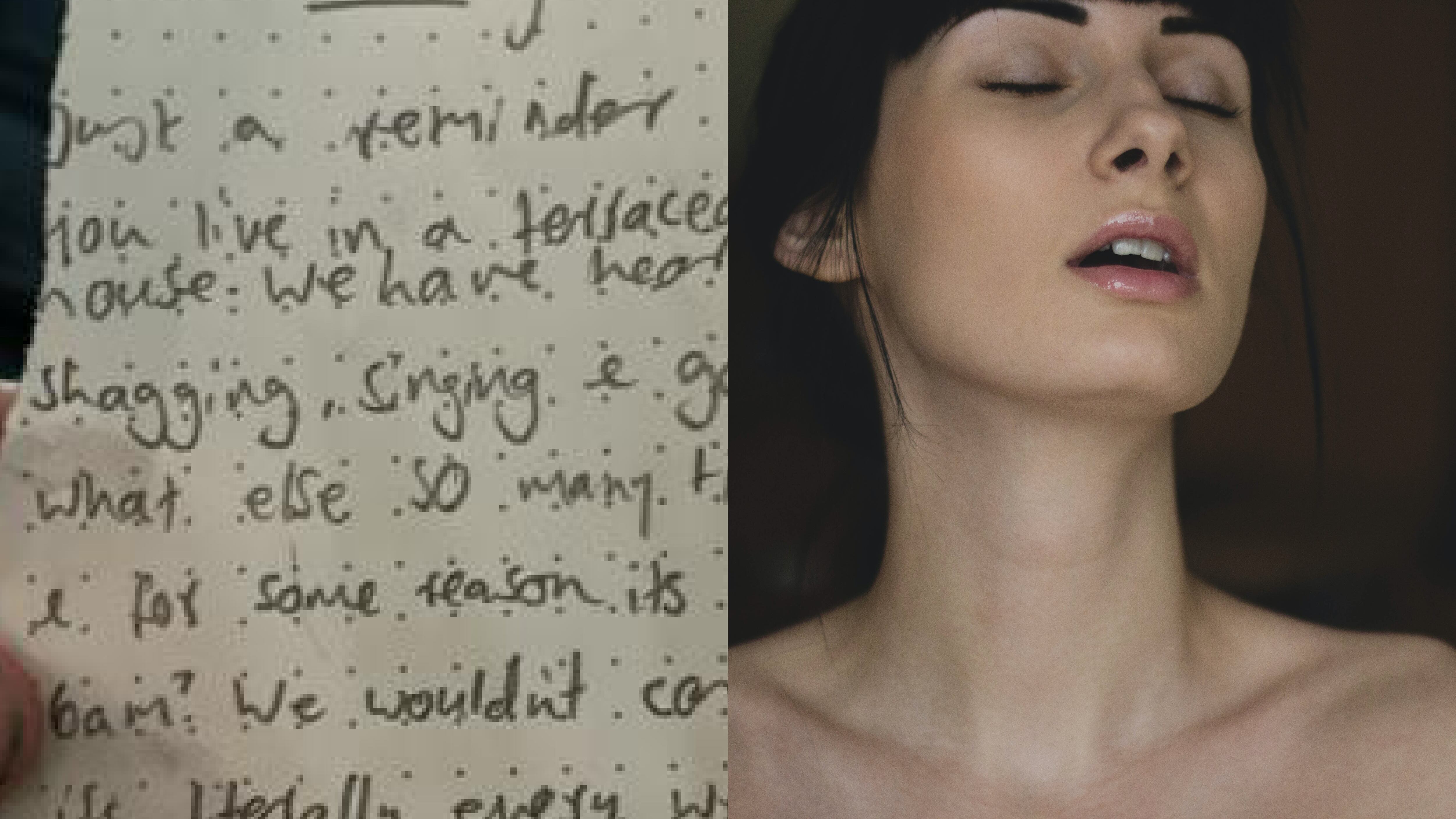 ¡Le mandaron una carta a mano! Vecinos le piden a hombre que deje de tener relaciones íntimas a las 6 de la mañana