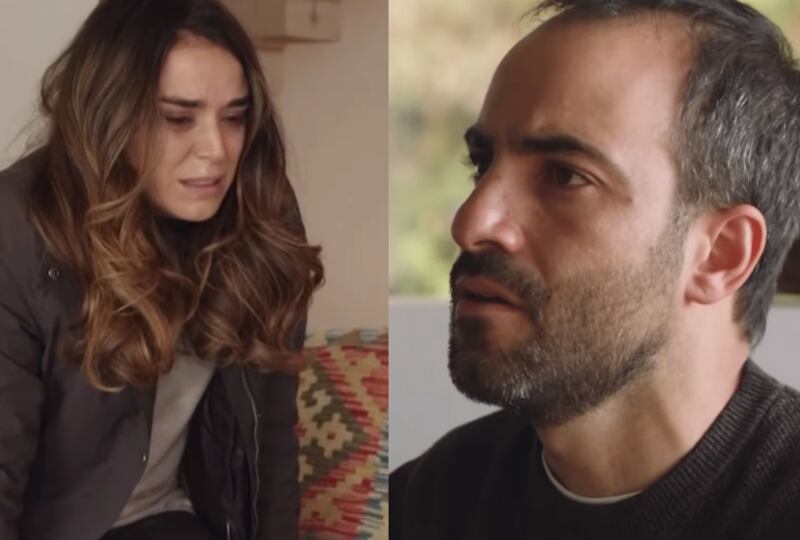 Escena de Mariano y Sofía en La Ley de Baltazar