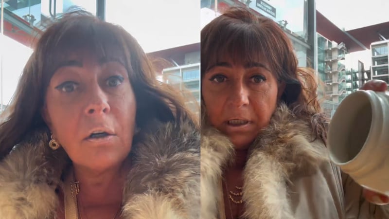 “Jefatura de la...”: Helhue Sukni se descargó después de que no la dejaron entrar con una taza al Centro de Justicia