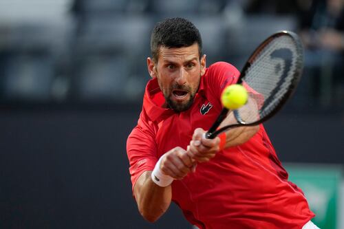 Susto en Roma: Djokovic cae al suelo por botellazo, pero no fue intencional