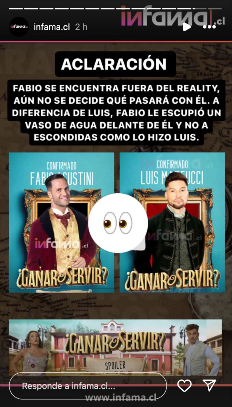 Historia de Infama | Fuente: Instagram