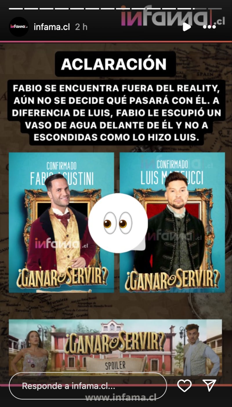 Historia de Infama | Fuente: Instagram