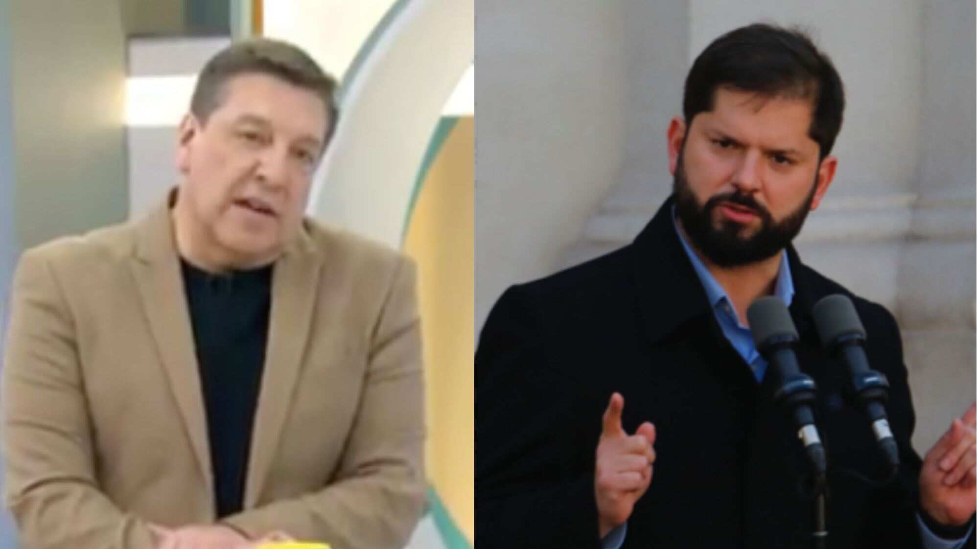Julio César Rodríguez y Gabriel Boric | Fuente: CHV