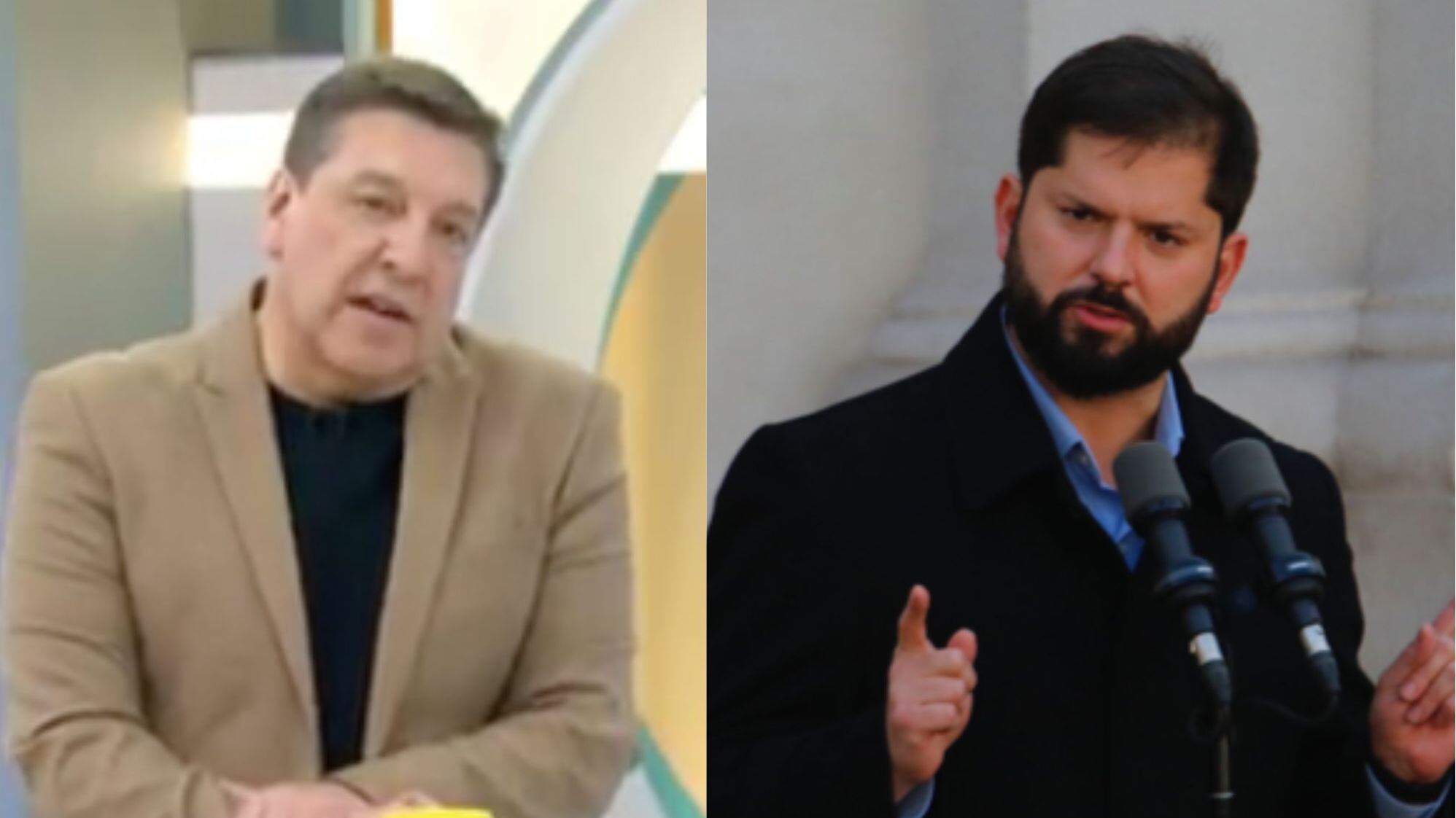 Julio César Rodríguez y Gabriel Boric | Fuente: CHV