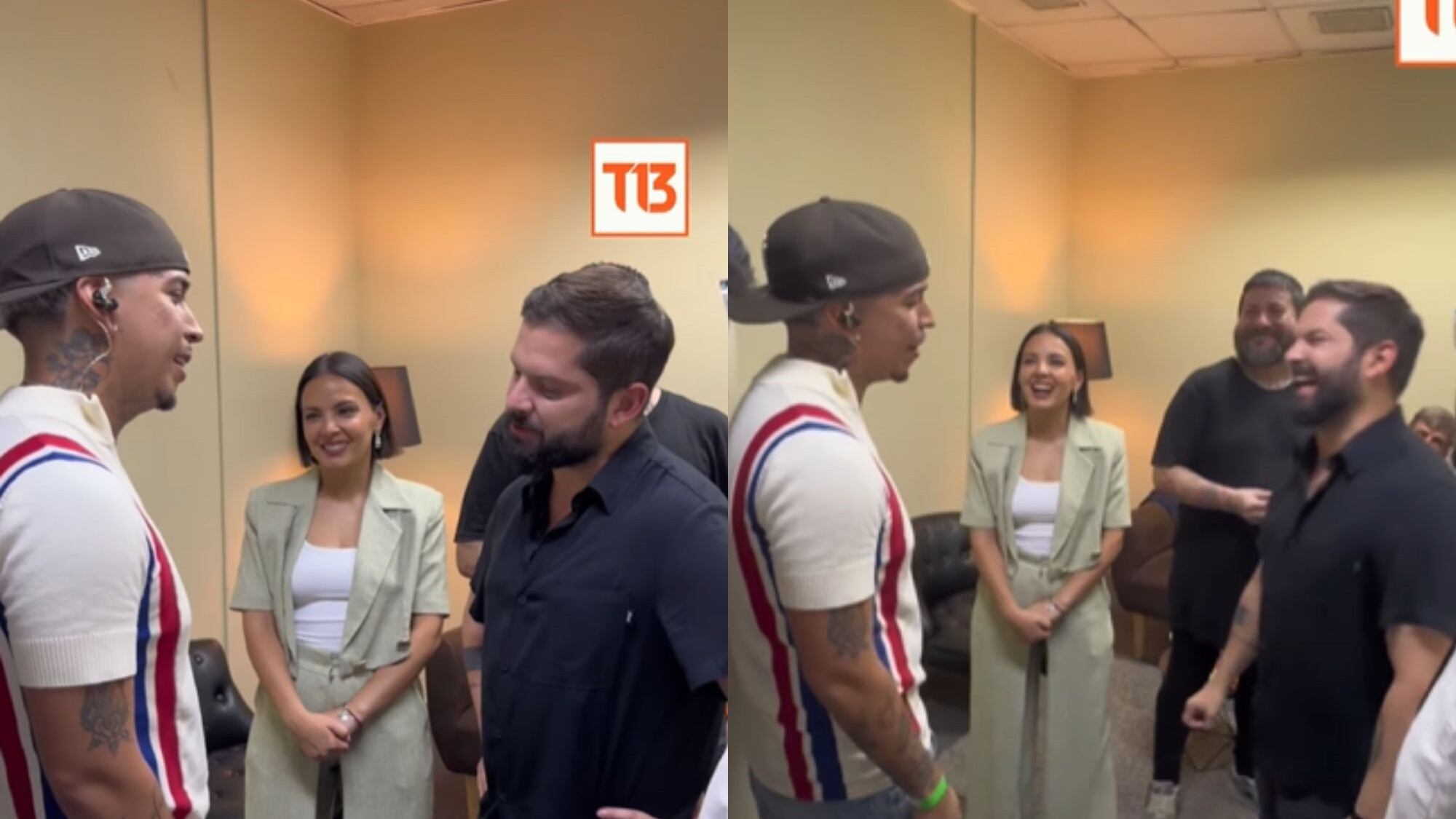 Young Cister y Gabriel Boric