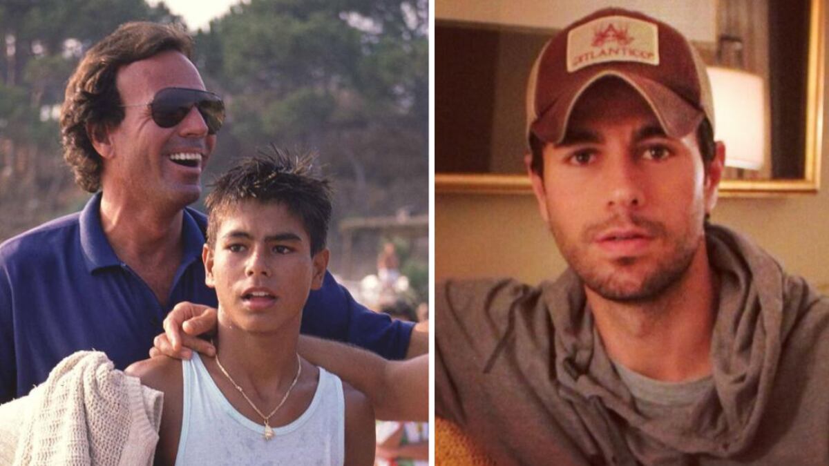 Enrique Iglesias y su padre Julio Iglesias