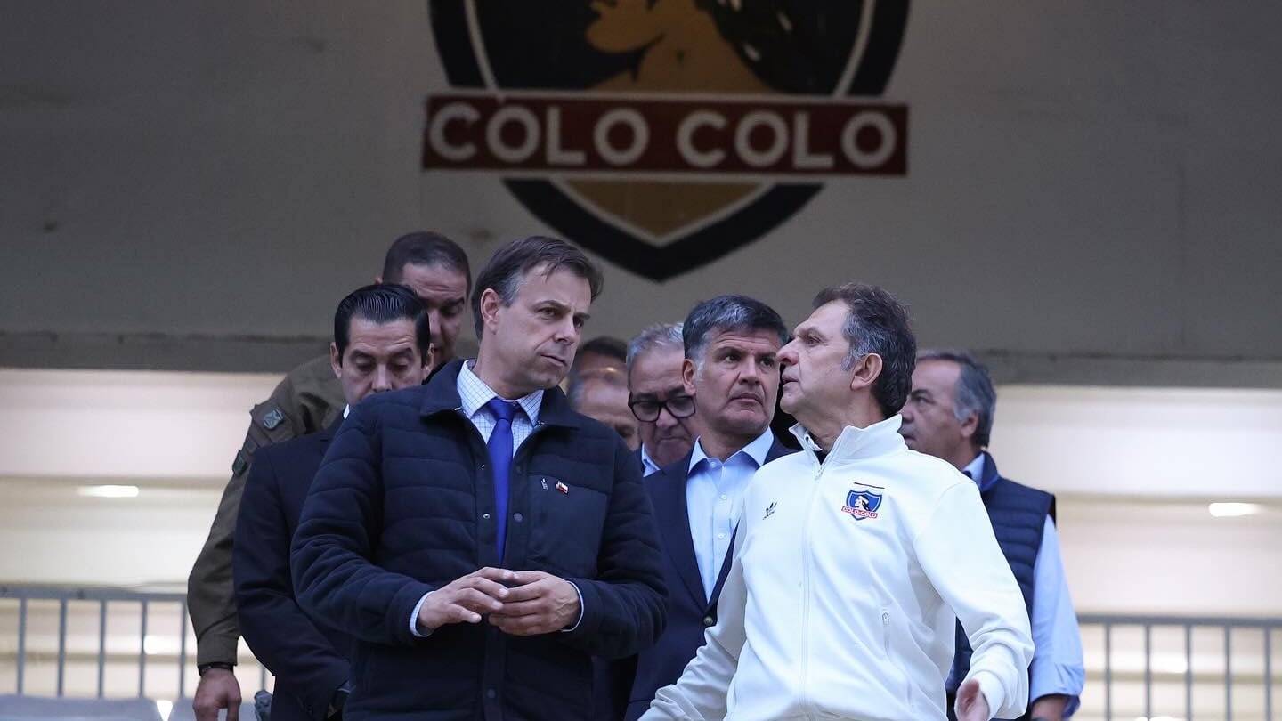 Germán Codina visitó el Estadio Monumental previo al partido con Palestino