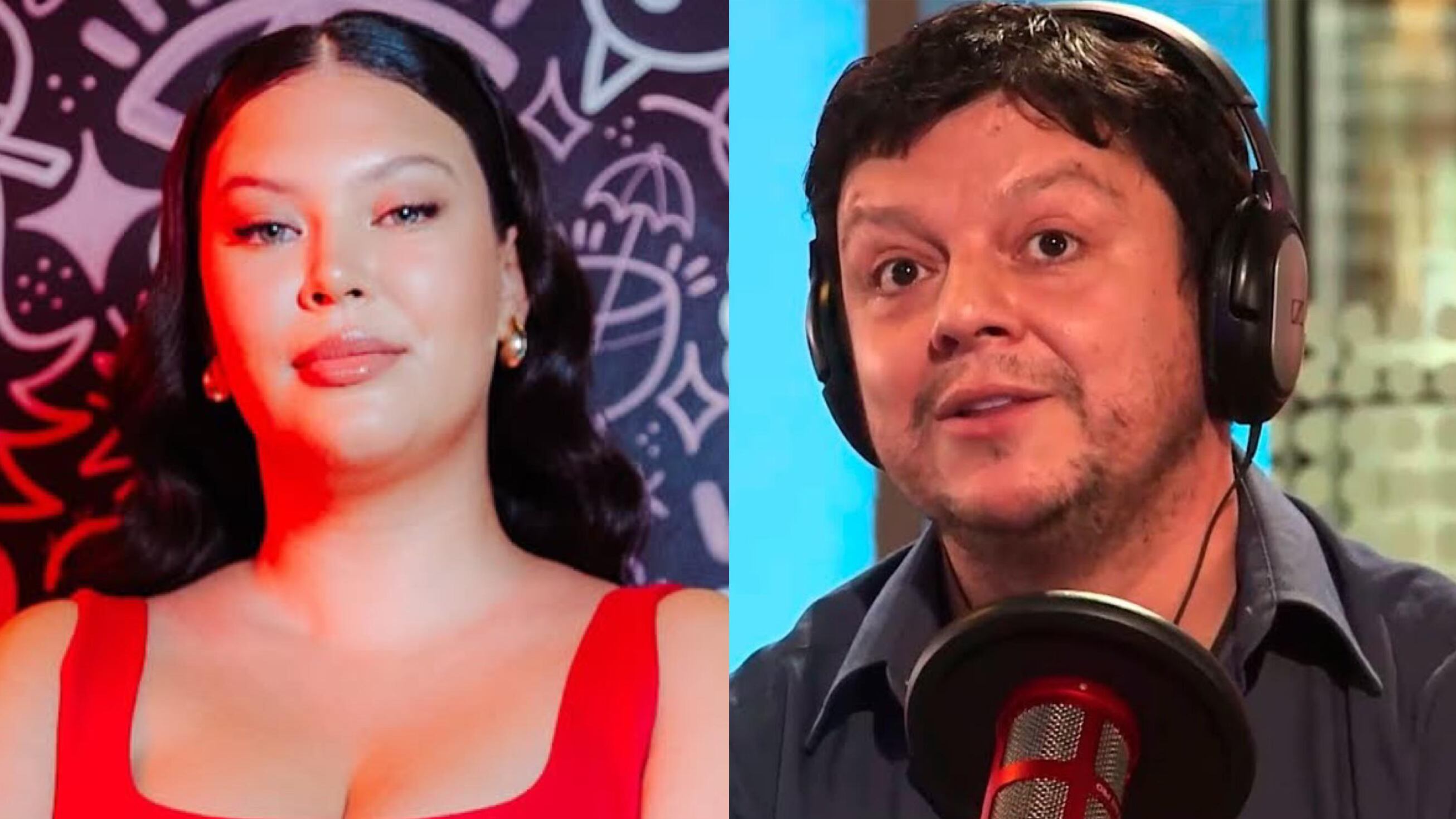 Michelle Carvalho y Carlos Valencia