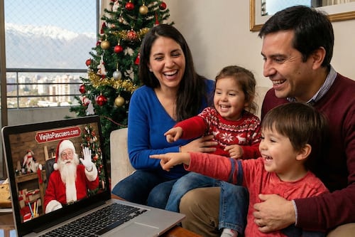 ¿Cómo hablar con el Viejito Pascuero? Así puedes tener una videollamada antes de Navidad