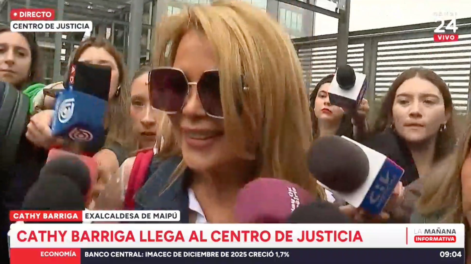 La preparación del juicio oral de Cathy Barriga fue reprogramada