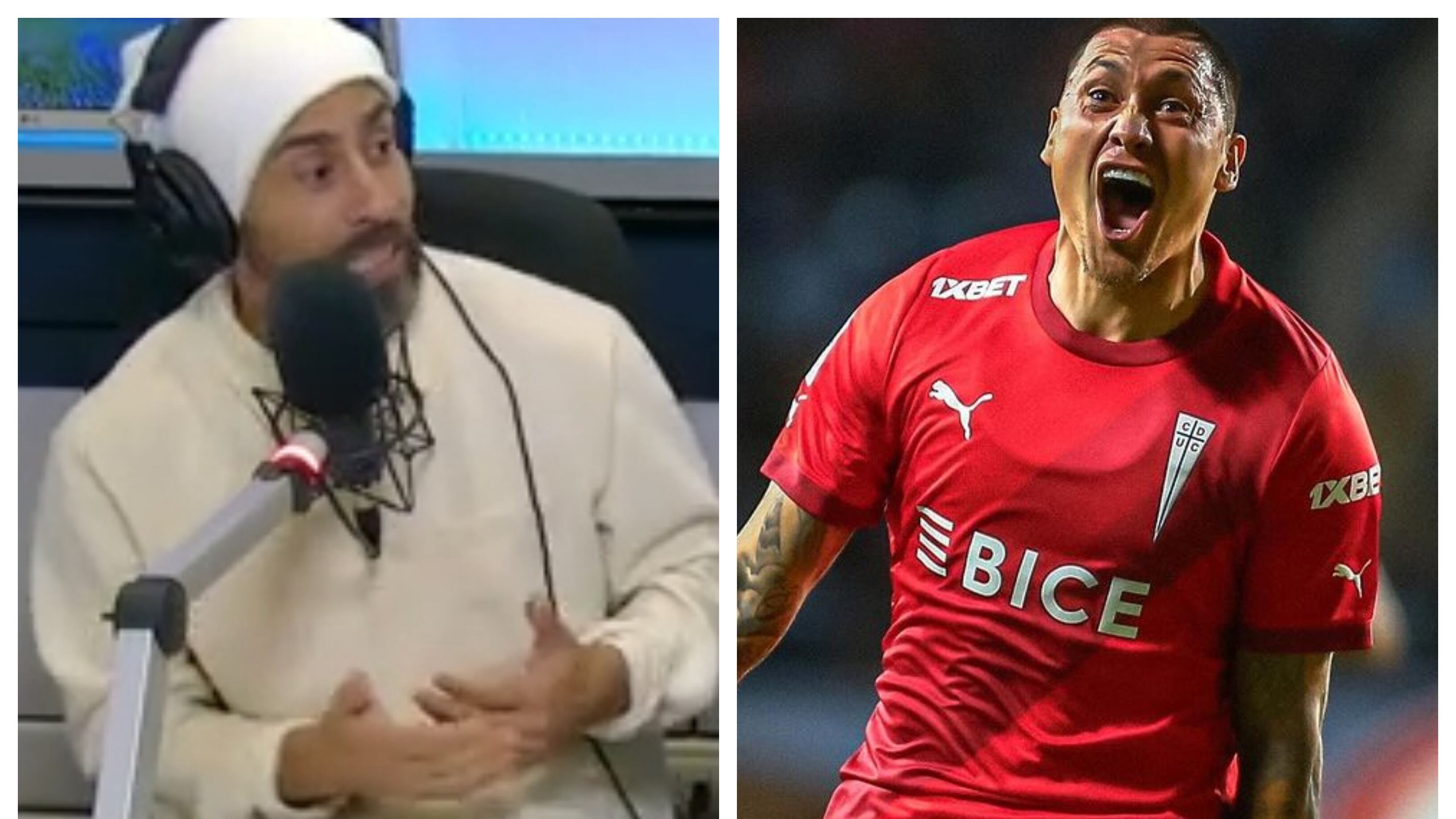 El exfutbolista le entregó un peculiar consejo al delantero cruzado luego de realizar gestos obscenos a los hinchas de la U al finalizar el clásico universitario.