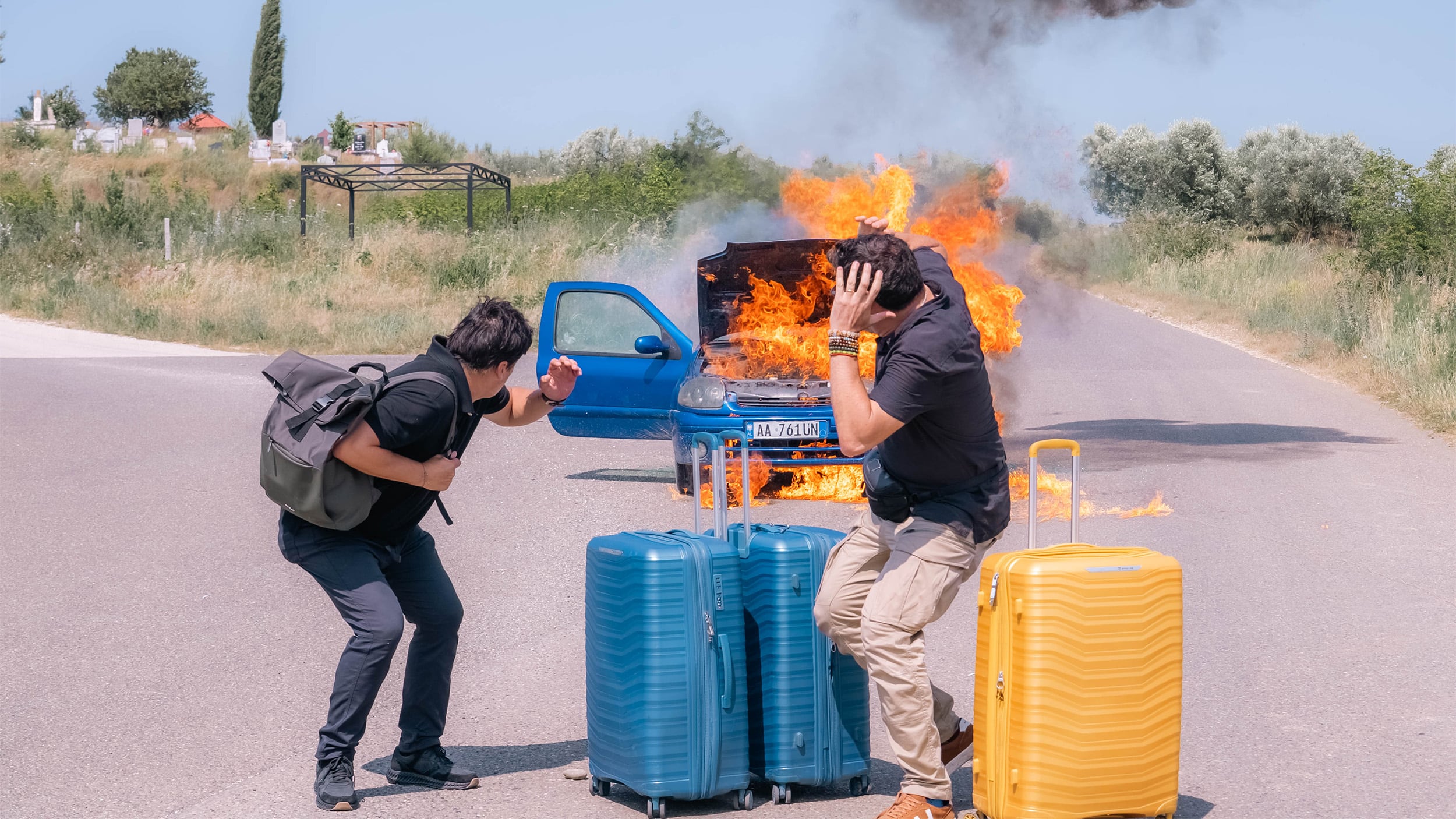 Jorge Zabaleta y Pancho Saavedra en Socios por el mundo | Gentileza: Canal 13