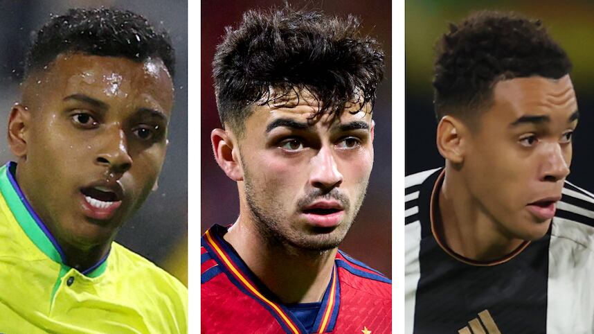 Rodrygo, Pedri y Musiala / Getty