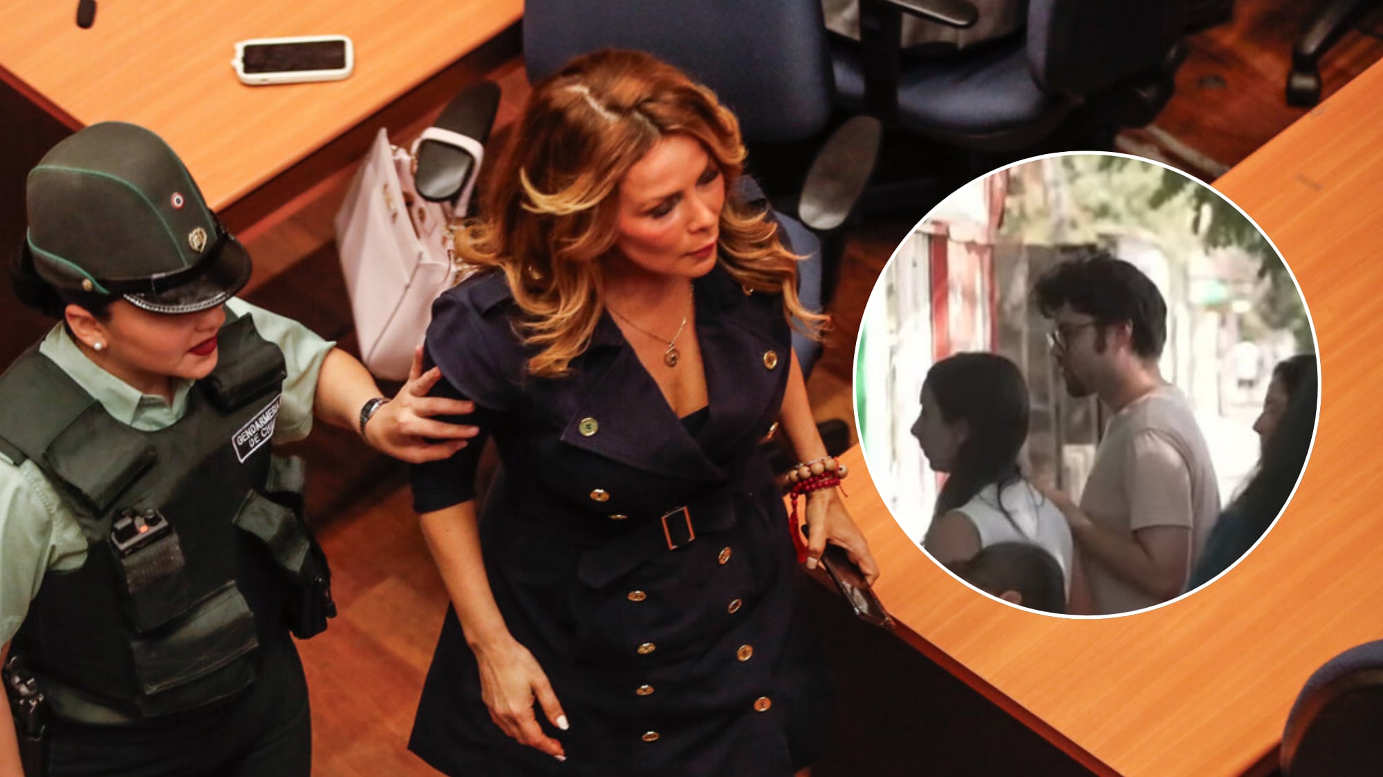 Hijo mayor de Cathy Barriga reaparece en la cárcel de San Miguel para visitarla