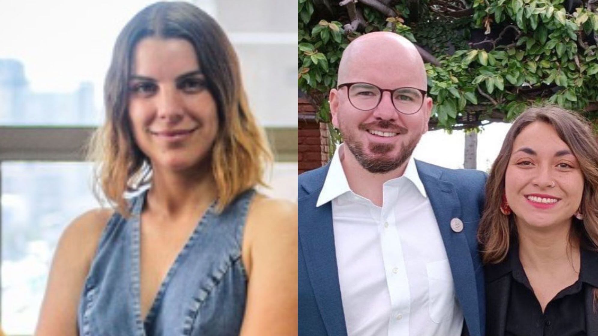 Maite Orsino, Giorgio Jackson y Constanza Schönhaut