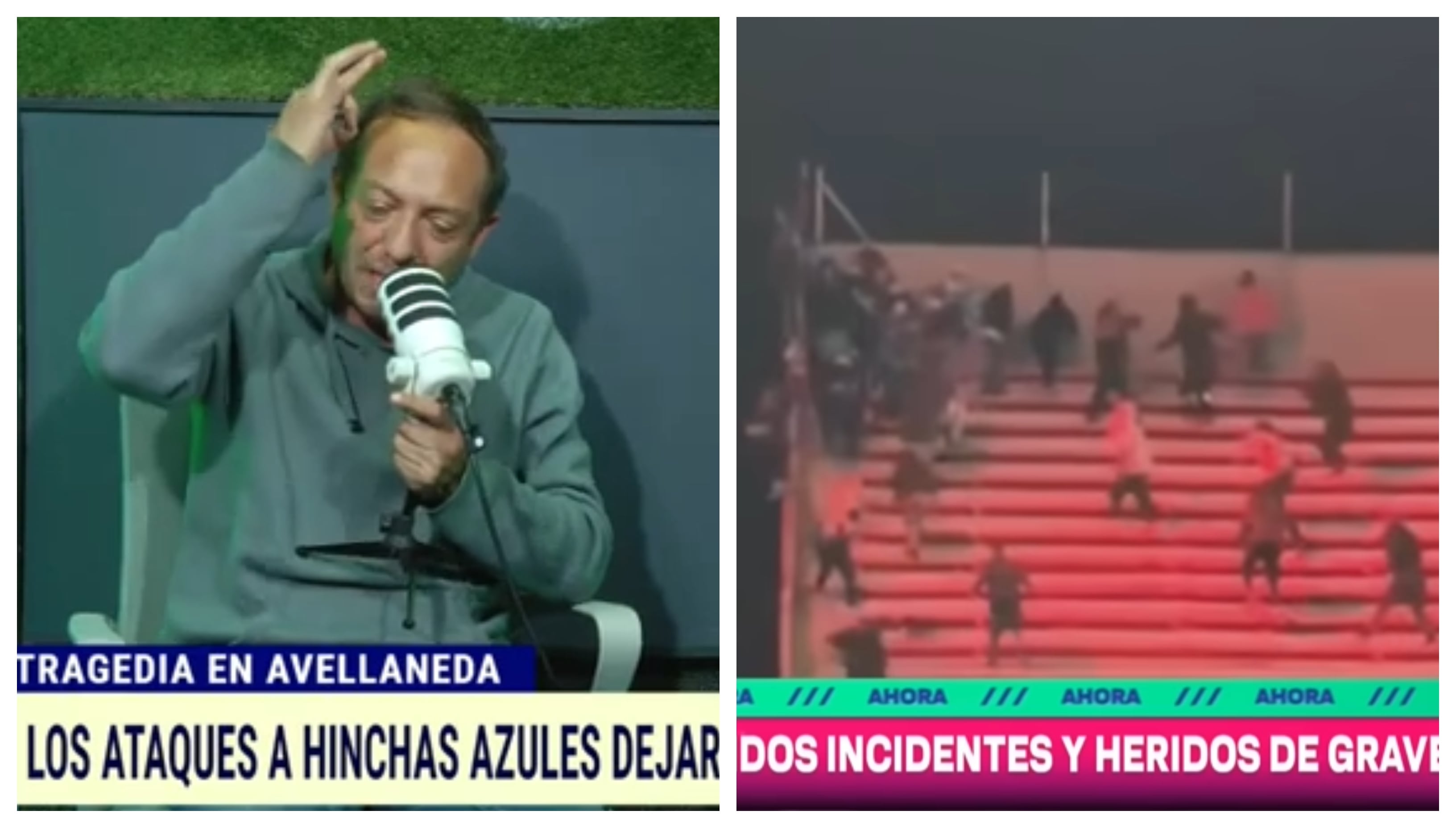 El comunicador chileno, que estuvo en Buenos Aires cubriendo por TNT Sports los pormenores del partido, insistió en que los barras bravas de Independiente agredieron sin justificación a los seguidores de la U.