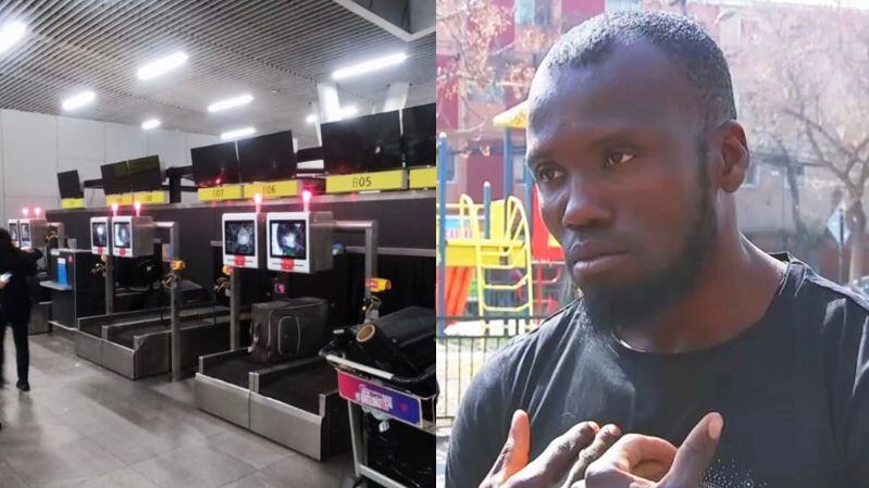 “Me estafaron”: Habla pasajero que vivió día de furia en el aeropuerto y rompió pantallas con un martillo