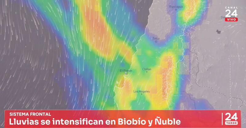 Lluvias intensas en la zona sur