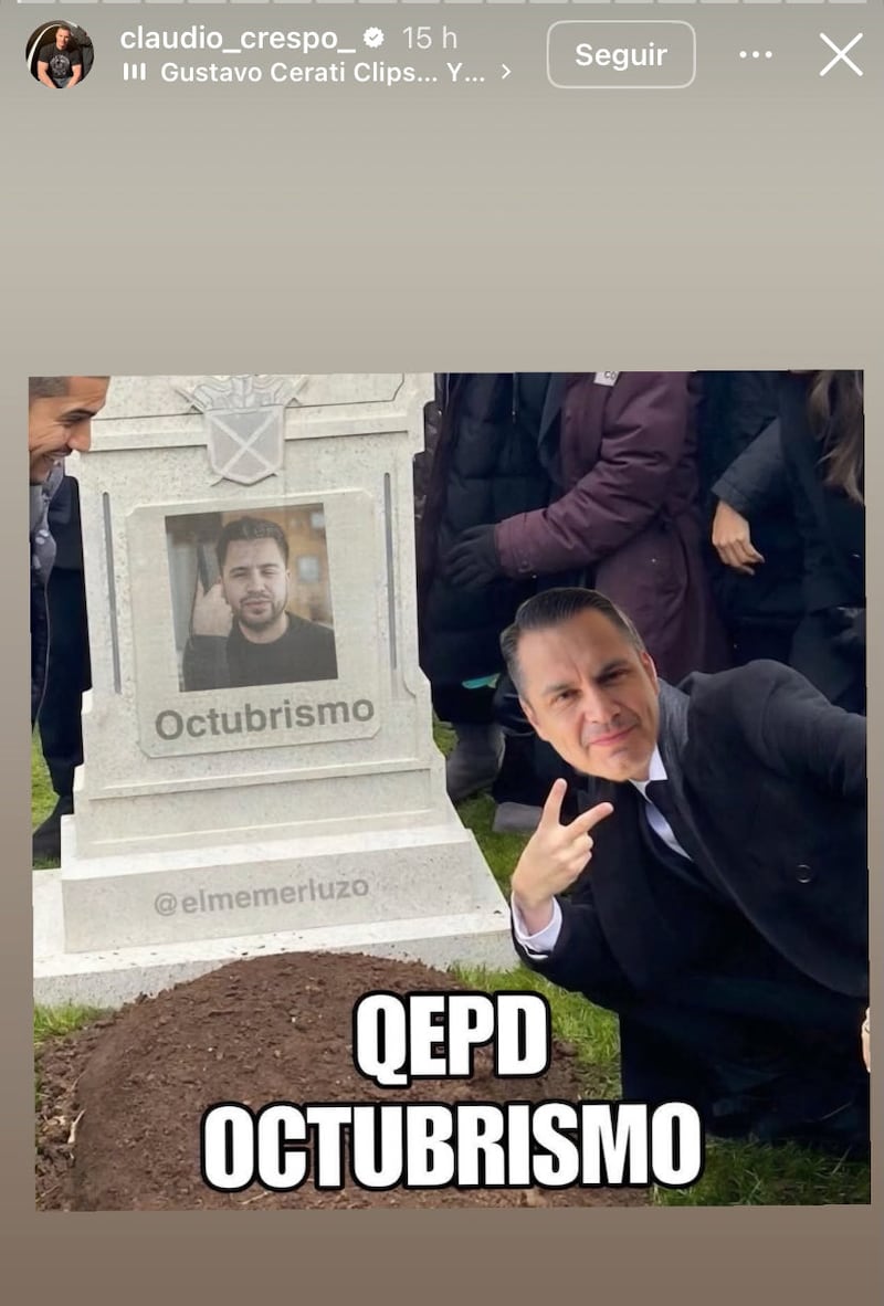 Meme publicado por Claudio Crespo | Fuente: X @daniel_nunez_a