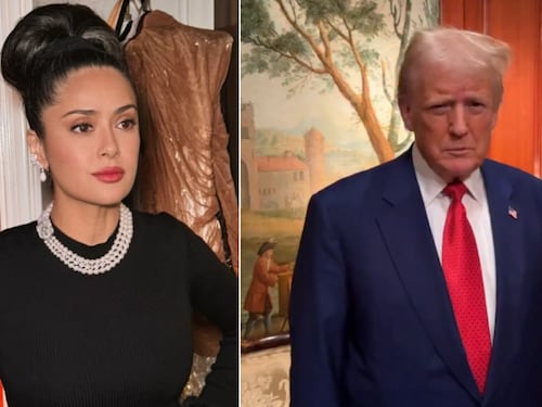 Salma Hayek reveló que pudo haber sido la Primera Dama de Estados Unidos pues Donald Trump la cortejó hace años