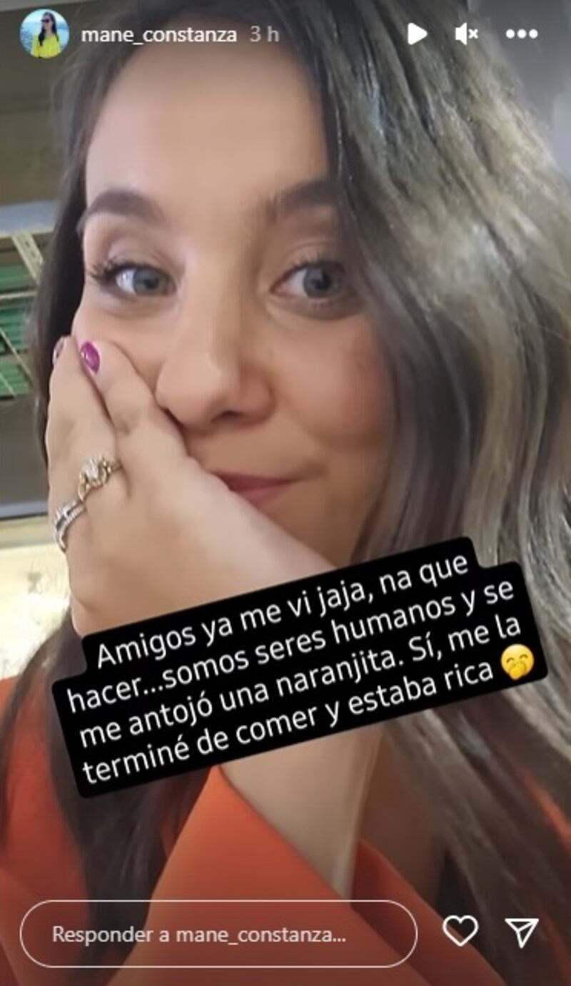 La periodista del canal privado sufrió esta mañana un chascarro alimenticio en el noticiario que rápidamente se convirtió en viral de redes sociales.