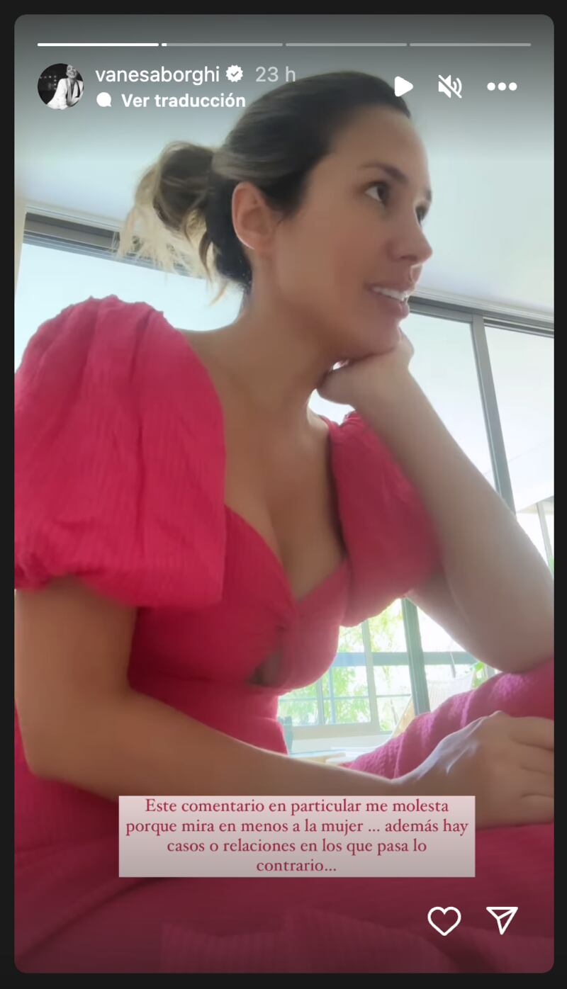 Historia de Vanesa Borghi | Fuente: Instagram