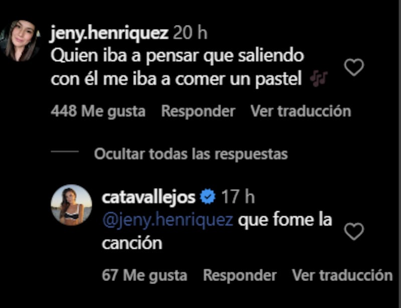 Respuesta Cata Vallejos | Instagram