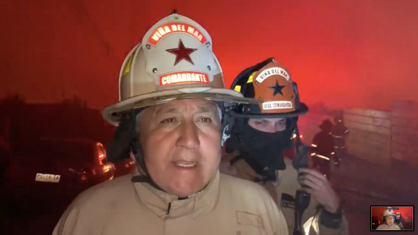 Comandante de Bomberos, Patricio Brito | Twitter