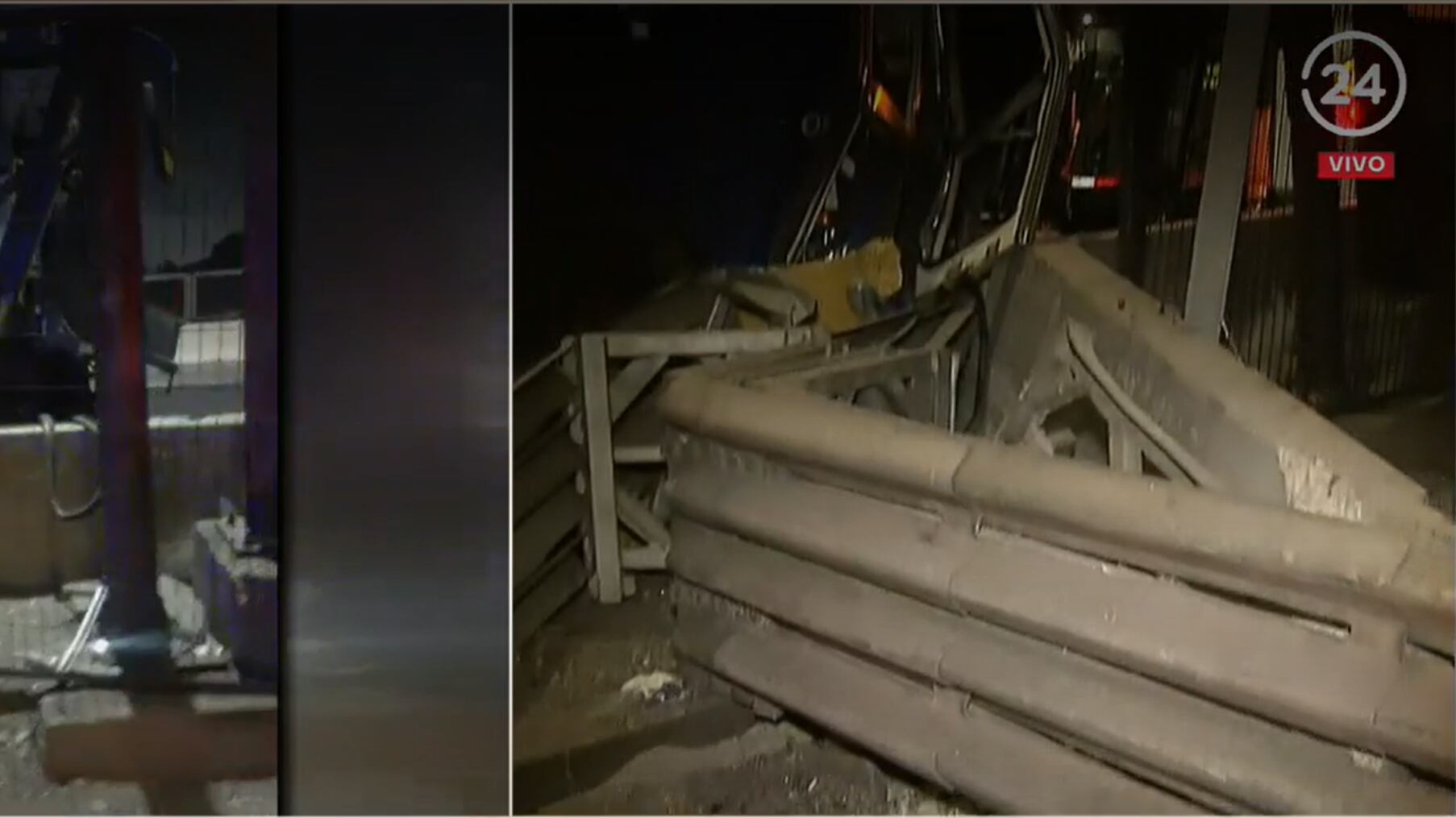 Chofer del transantiago chocó tras quedarse dormido | 24 Horas