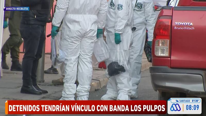 ¿Quiénes son Los Pulpos?: Carabineros detiene a 8 miembros de peligrosa banda peruana tras allanamiento en Recoleta