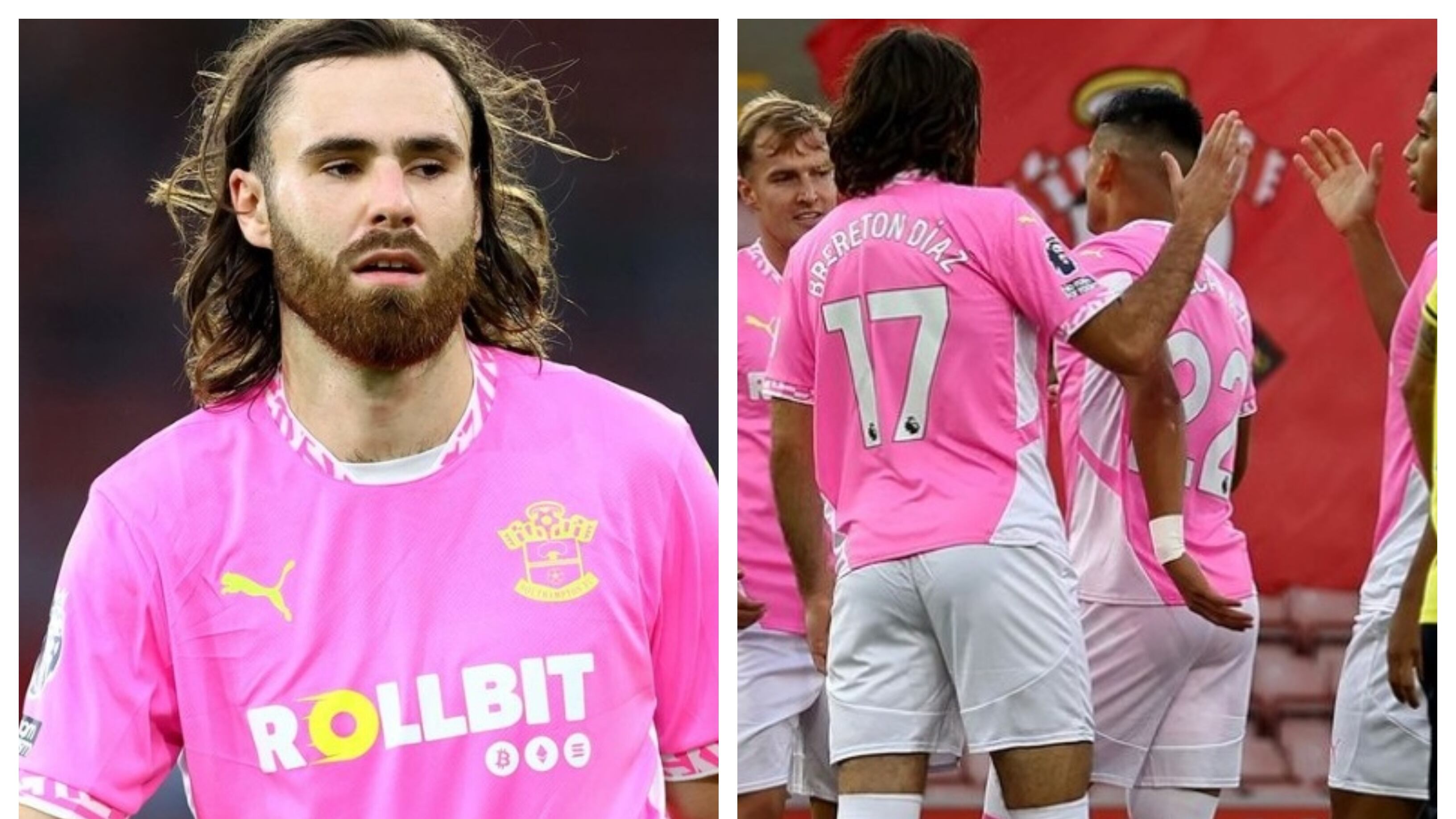 El delantero chileno-británico anotó su primer gol con la camiseta de Southampton.