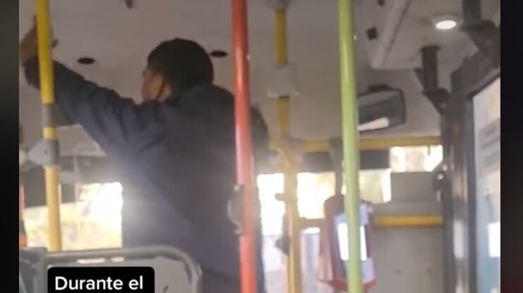 Venezolano violento en micro del Transantiago