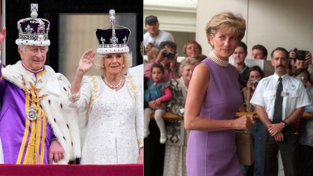 Rey Carlos III, Camila Spencer y Lady Di.