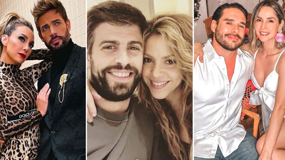 Elizabeth Gutiérrez y William Levy; Shakira y Gerard Piqué y Carmen Villalobos y Sebastián Caicedo