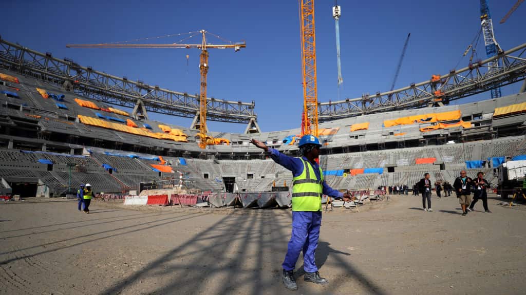 Las obras del Lusail Stadium, en Doha, en diciembre de 2020