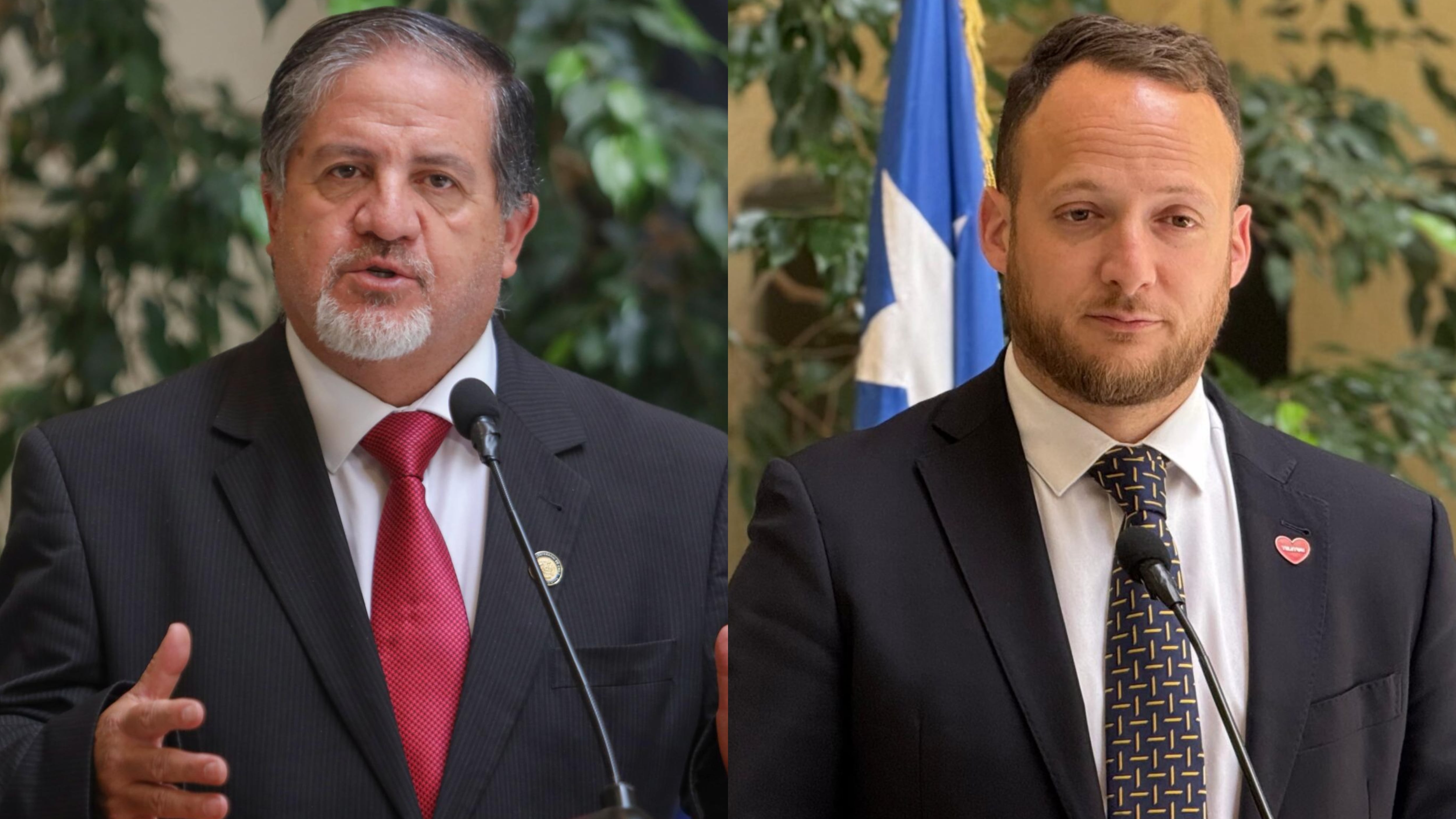 Diputados Roberto Arroyo y Jorge Guzmán