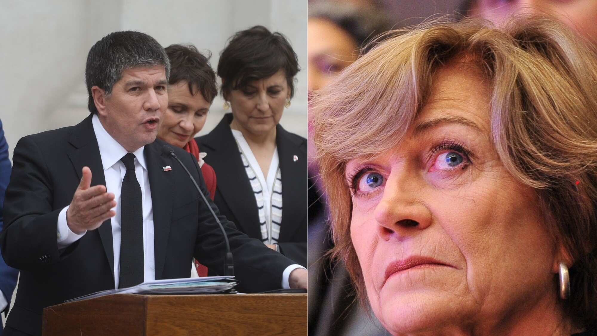 Evelyn Matthei y Manuel Monsalve | Agencia Uno