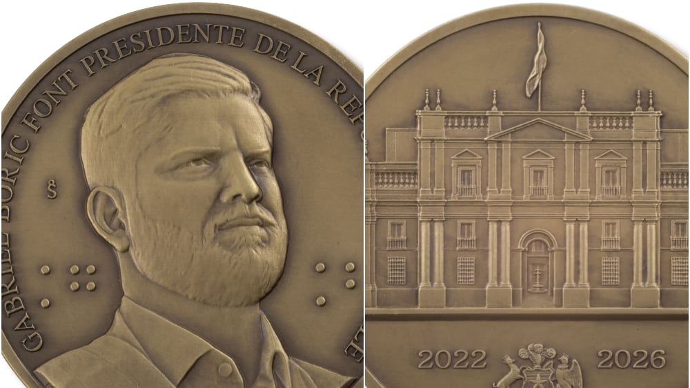 La medalla conmemorativa del Presidente Boric ya está disponible para la venta