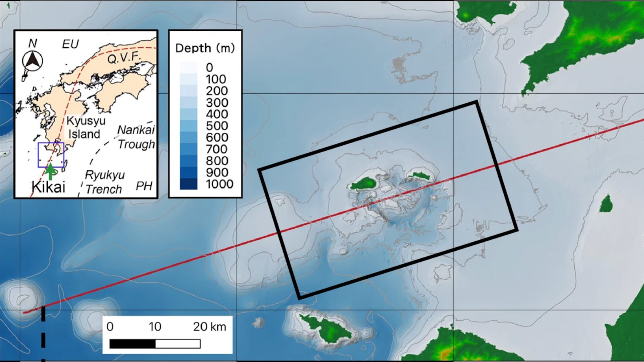 En las profundidades del océano, cerca de Japón, científicos descubrieron evidencia de que uno de los supervolcanes más poderosos de la Tierra se está recargando lentamente. Foto: captura de pantalla.