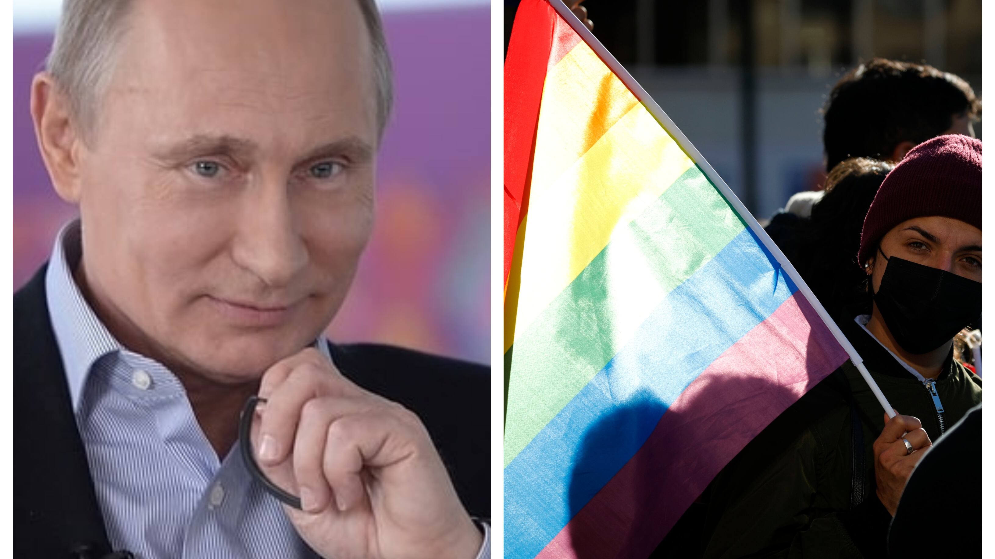 El presidente ruso firmó este lunes la nueva ley que restringe y castiga a quienes promocionen y publiciten en Rusia las relaciones sexuales entre personas de la comunidad LGBTIQ+.