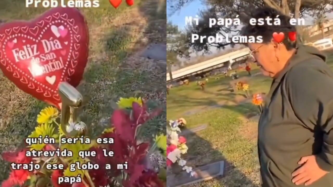 Mujer visita tumba de su esposo y se lleva una sorpresa.
