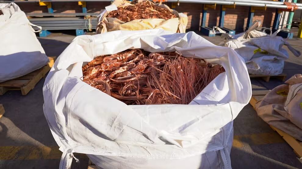 Incautación de toneladas de cobre