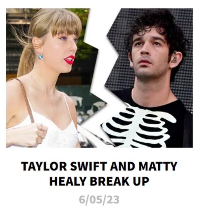 La prensa estadounidense aseguró que la cantante puso fin a su breve relación con el vocalista de "The 1975".