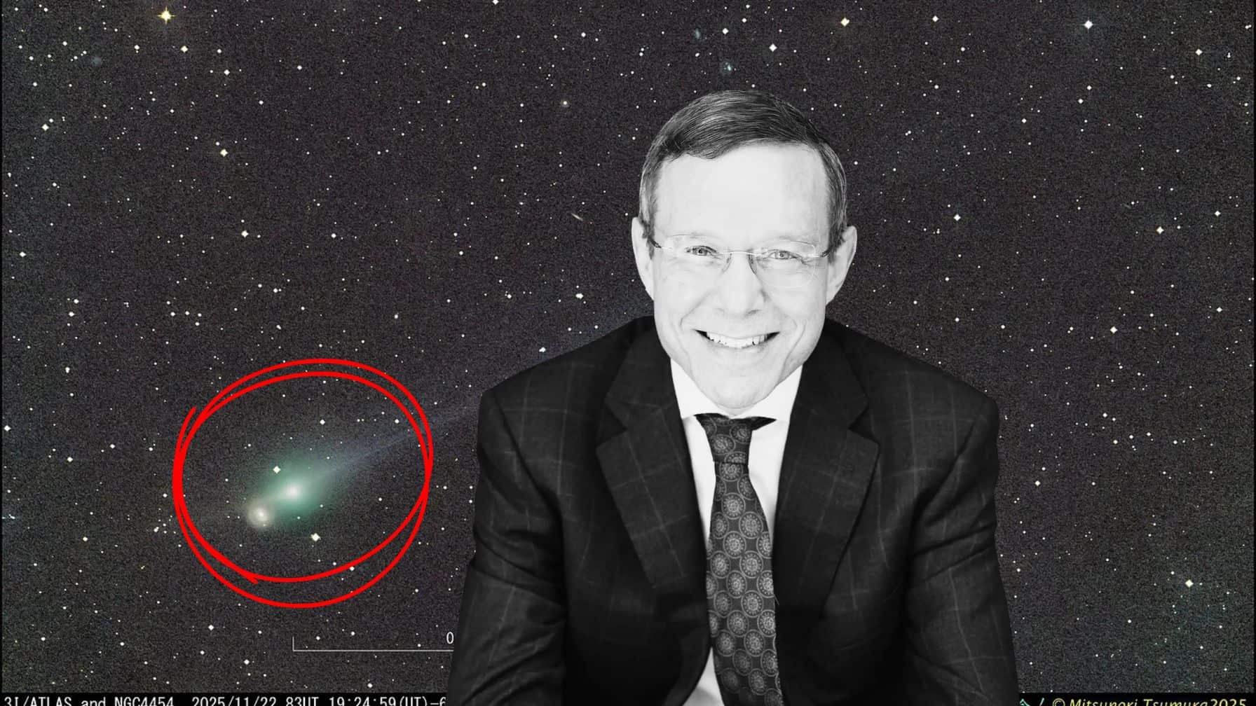 El astrofísico propone que un sistema de propulsión podría explicar mejor los datos que la sublimación natural del hielo del cometa.