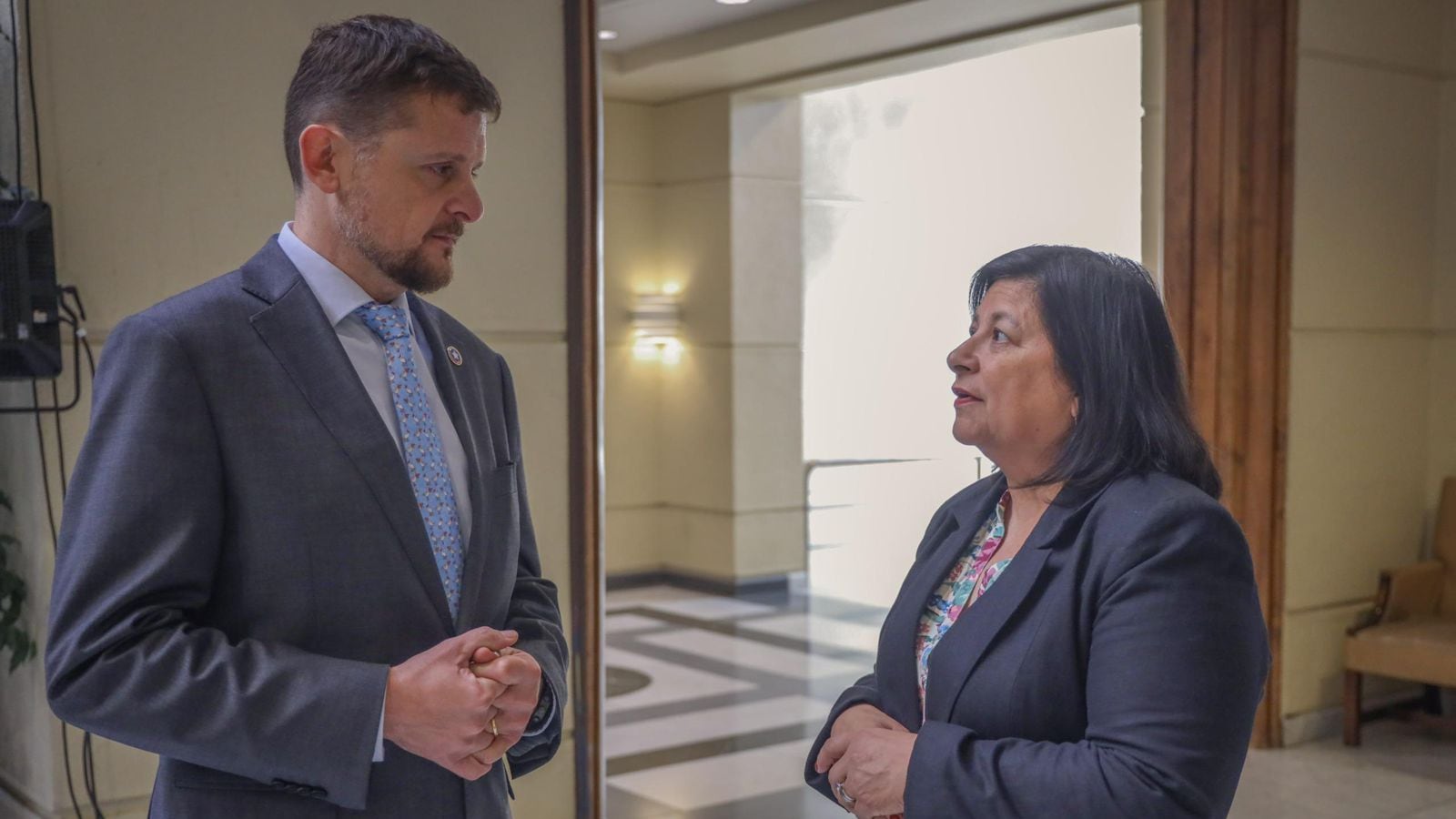 Diputados Stephan Schubert y Marcia Raphael